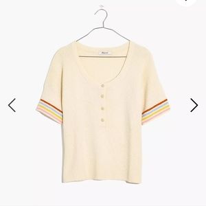 Madewell rainbow sleeve sweater